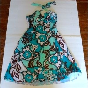 Ruby Rox Floral Halter Dress.